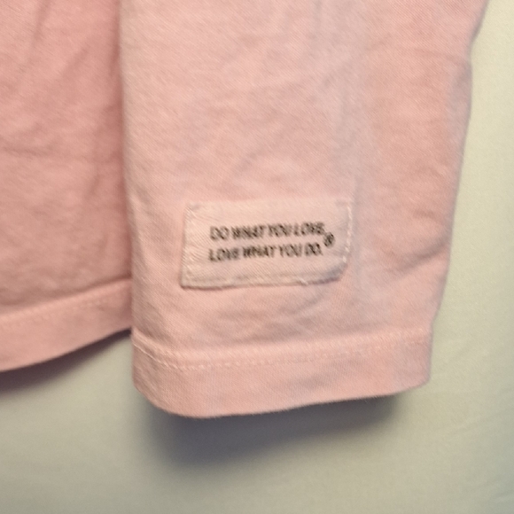 Life Is Good Women Crusher Light Pink Cat Heart T-Shirt XL - Picture 4 of 5